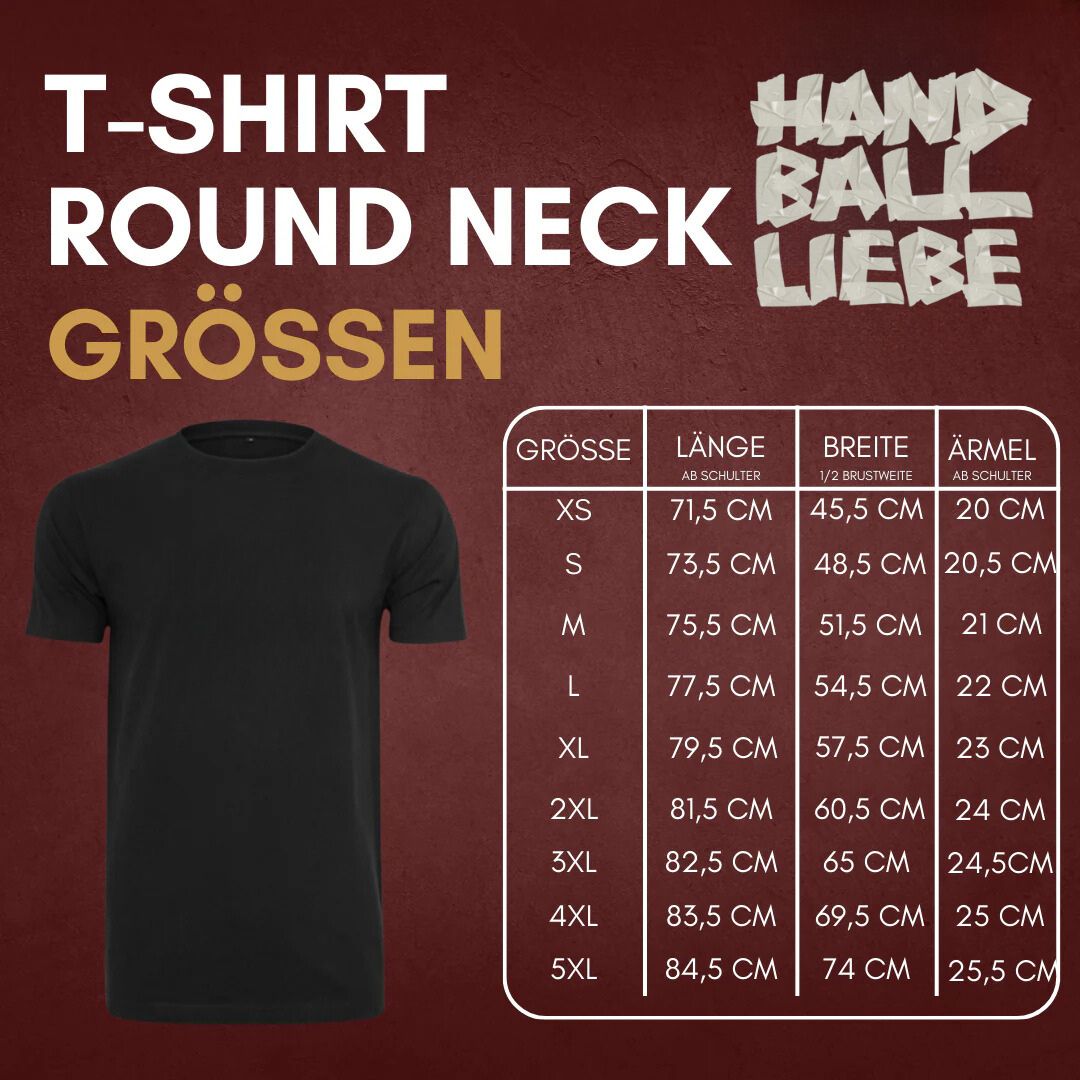 HANDBALLLIEBE Essential T-Shirt Größentabelle