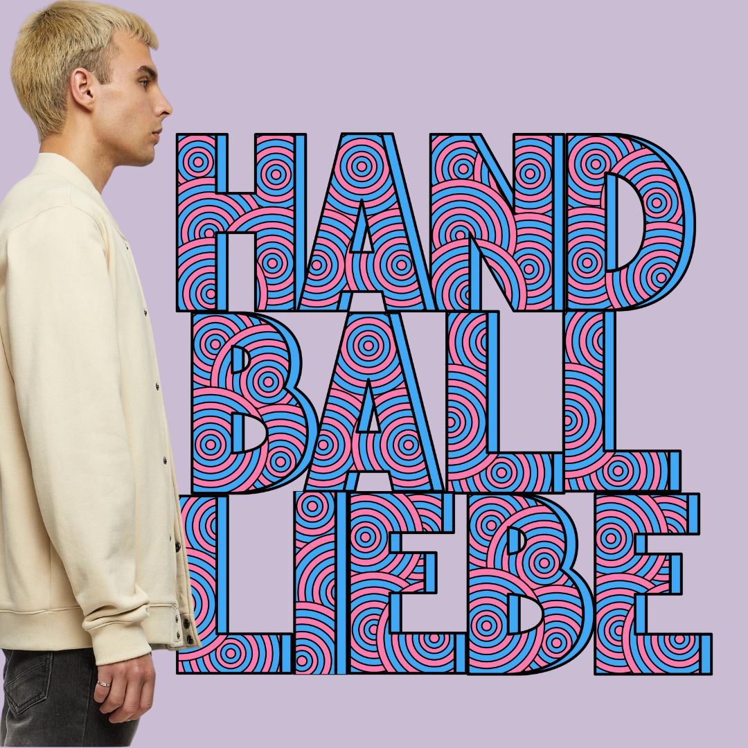 HANDBALLLIEBE 🤡 Freak out Handball 🤾♀️ Tonal College Jacke mit Model