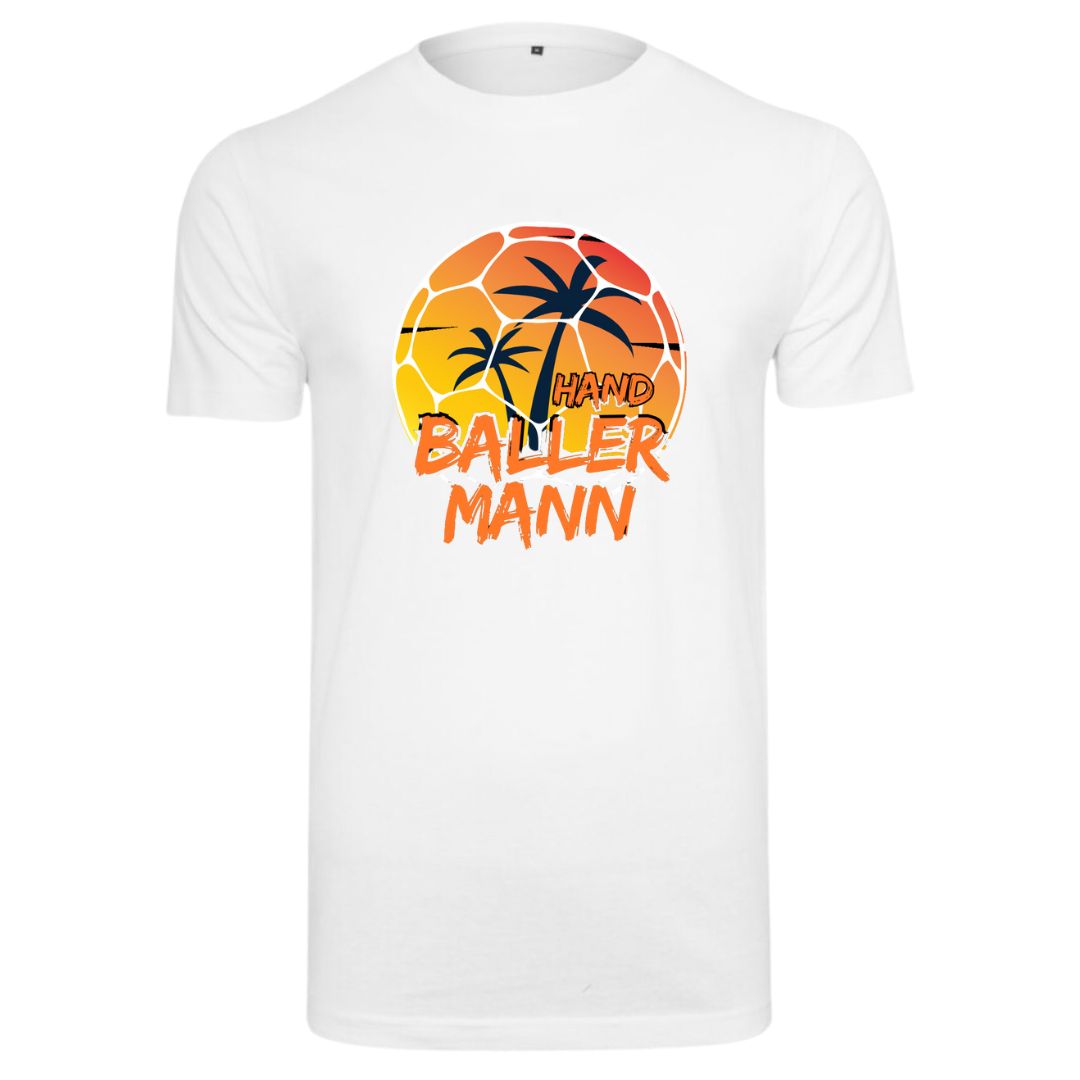 HANDBALLLIEBE 🍻 HandBALLERMANN 🎉 Fun Shirt weiss front
