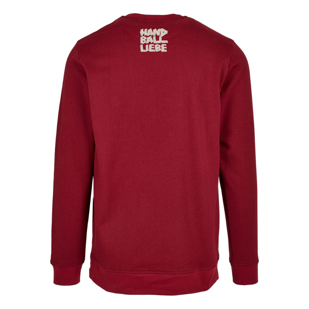 HANDBALLLIEBE 🤾♂️ Handballer Tape Style ❌ Crewneck burgundy back
