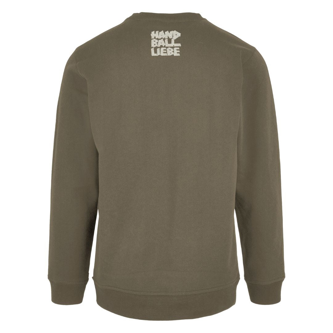 HANDBALLLIEBE 🤾♂️ Handballer Tape Style ❌ Crewneck olive back