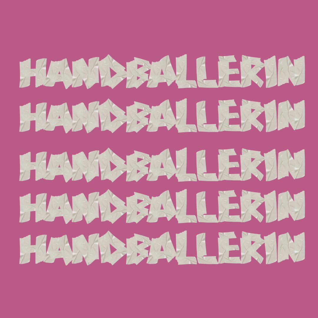 HANDBALLLIEBE ❤️ Handballerin Tape Style Logo