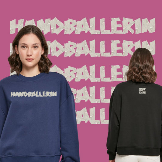 HANDBALLLIEBE ❤️ Handballerin Tape Style 🤾♀️ Ladies Crewneck 2 Models