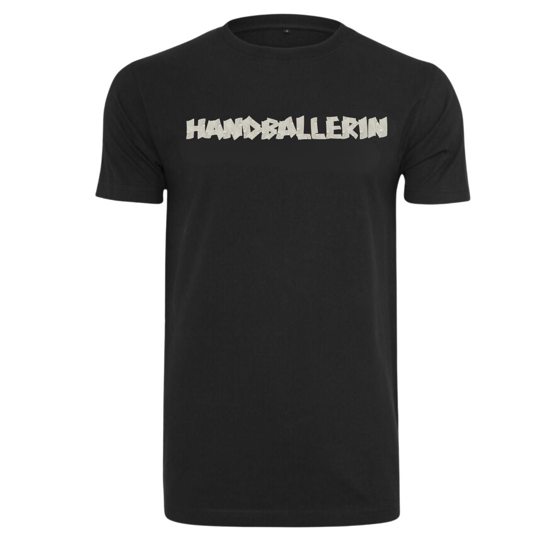 ♀️HANDBALLLIEBE ❤️ Handballerin Tape Style 🤾♀️ Ladies T-Shirt front
