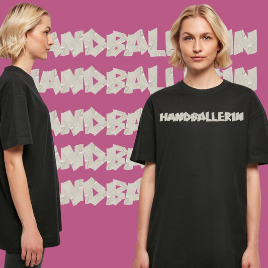 ♀️HANDBALLLIEBE ❤️ Handballerin Tape Style 🤾♀️ Ladies T-Shirt mit Moels