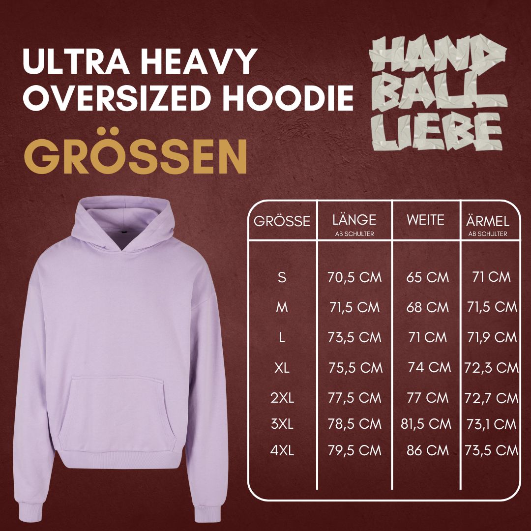 HANDBALLLIEBE Oversized Hoodie Größen