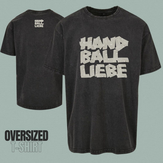 HANDBALLLIEBE 🤾♂️ Tape Style 🤾♀️ Oversized T-Shirt beide Seiten