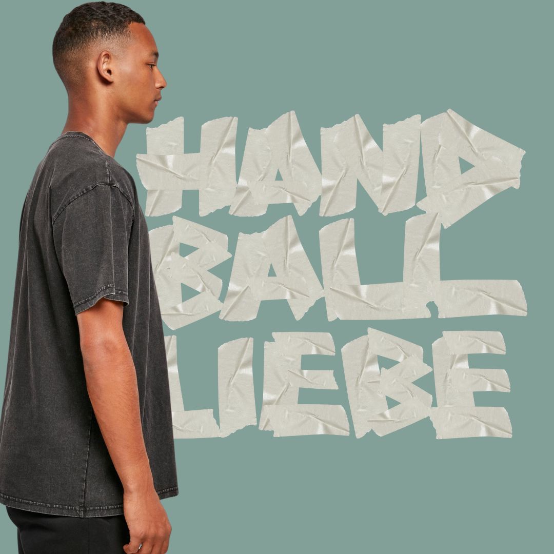 HANDBALLLIEBE 🤾♂️ Tape Style 🤾♀️ Oversized T-Shirt mit Model