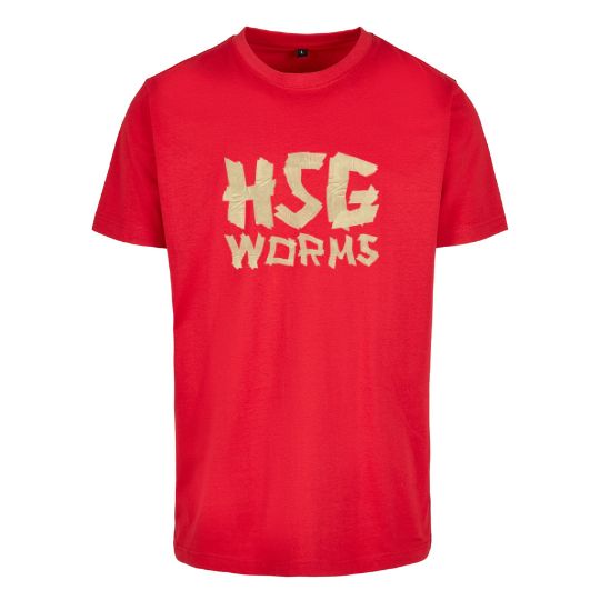 HSG Worms 🐉 Drachen Tape Style 🤾♂️ Essential T-Shirt (2 Farben - Unisex + Kids) rot