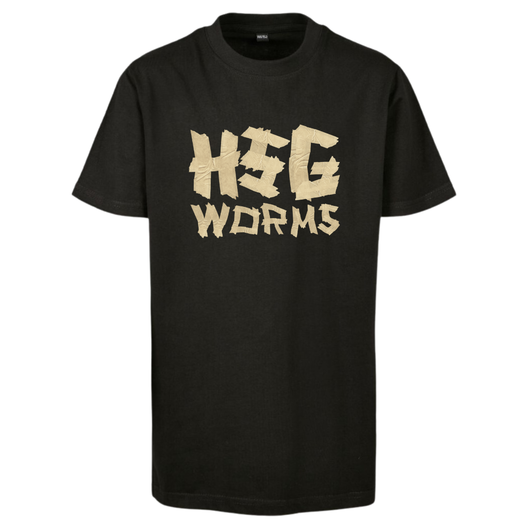 HSG Worms 🐉 Drachen Tape Style 🤾♂️ Essential T-Shirt (2 Farben - Unisex + Kids) schwarz