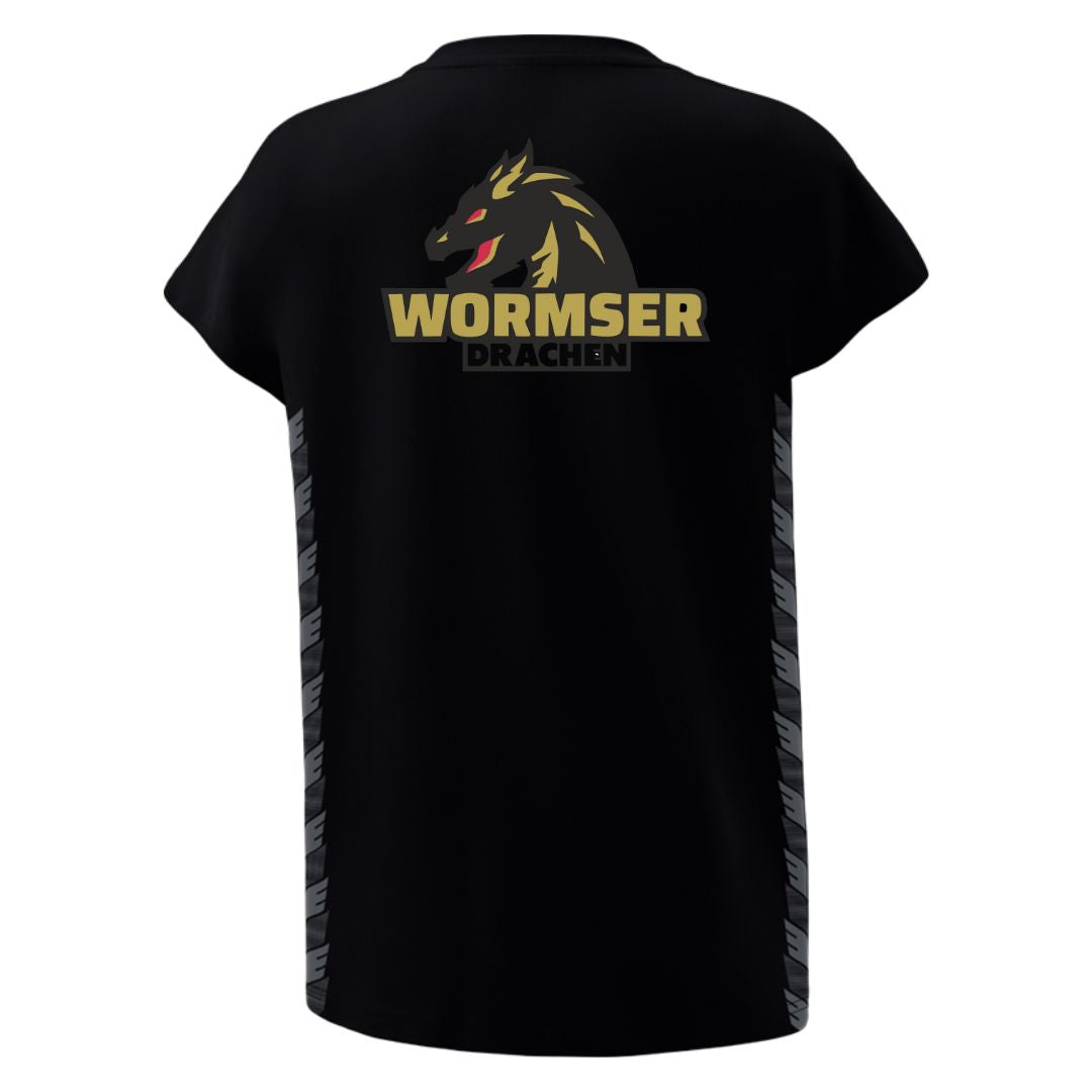HSG Worms 🐉  ERIMA Frauen Essential Team T-Shirt black back