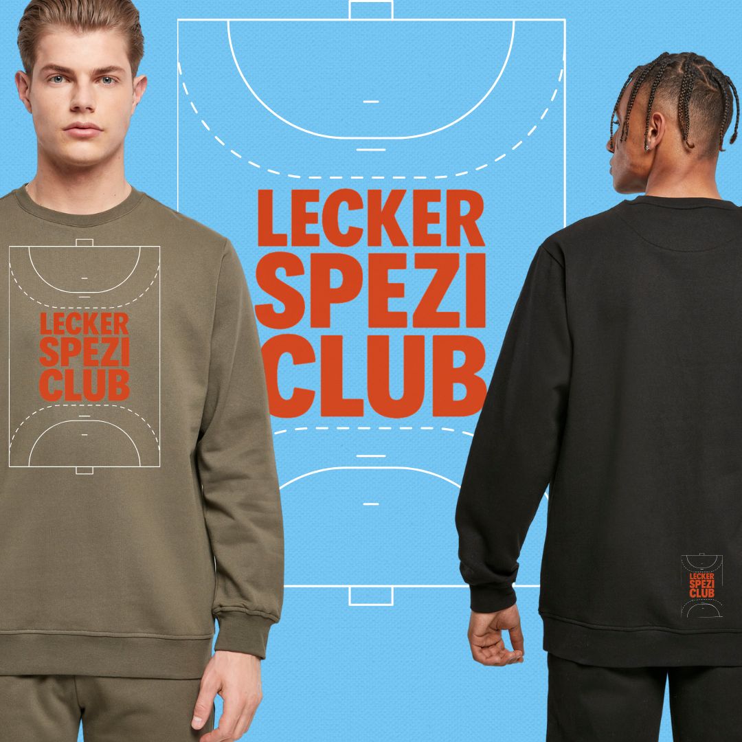 HANDBALLLIEBE 🤾♂️ Lecker Spezi Club 🎉 Crewneck (2 Farben)