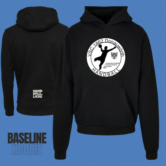 VSC Donauwörth Handball 🤾♂️ Logo 🔵⚪ Baseline Hoodie (Unisex + Kids)
