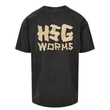 HSG Worms Tape Style "HSG" oversized T-Shirt