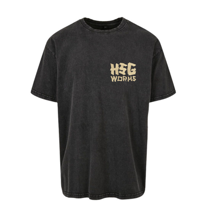 HSG Worms Tape Style "HSG" oversized T-Shirt