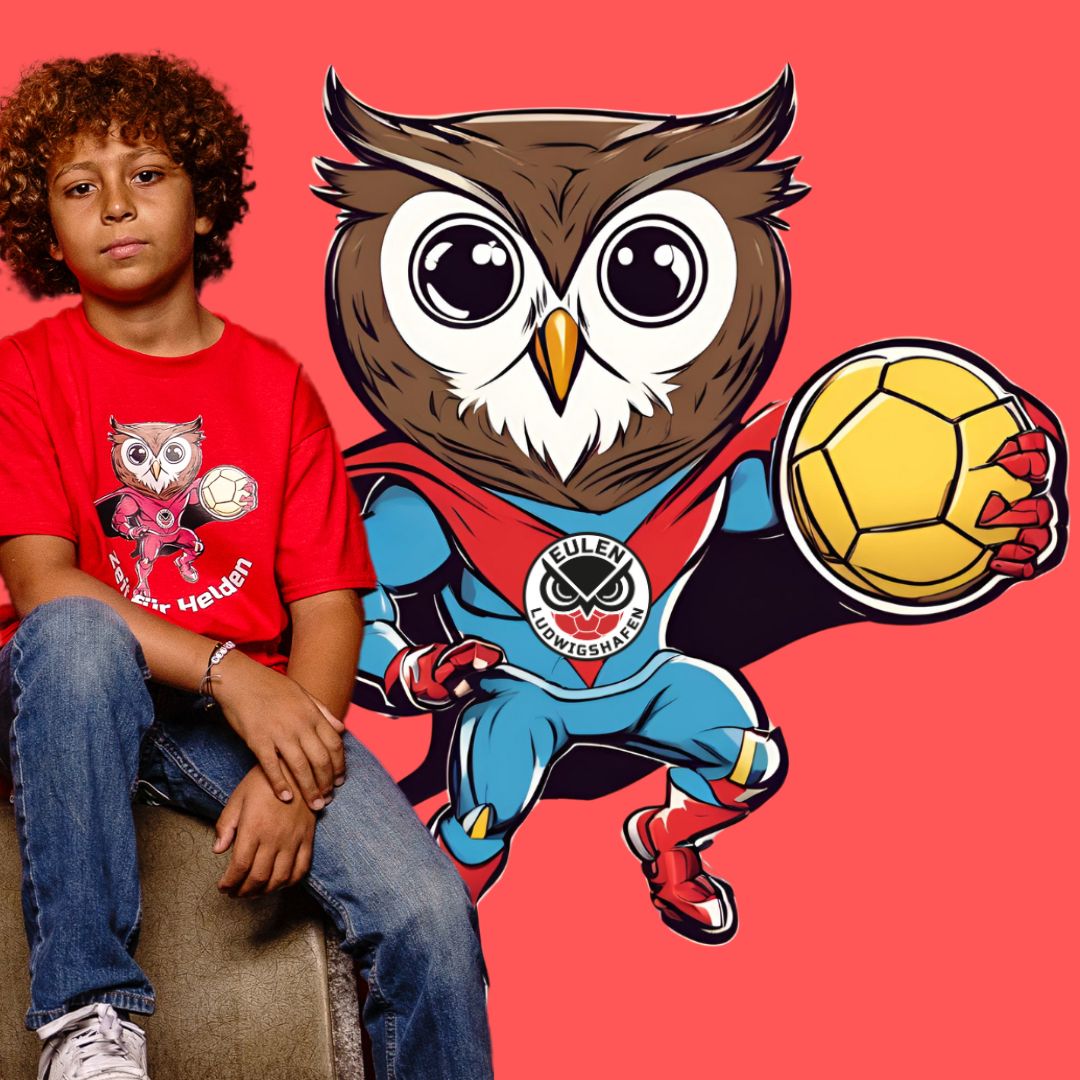 Eulen Ludwigshafen 🦉 Zeit für Helden 🦸 Kids T-Shirt mit Kind
