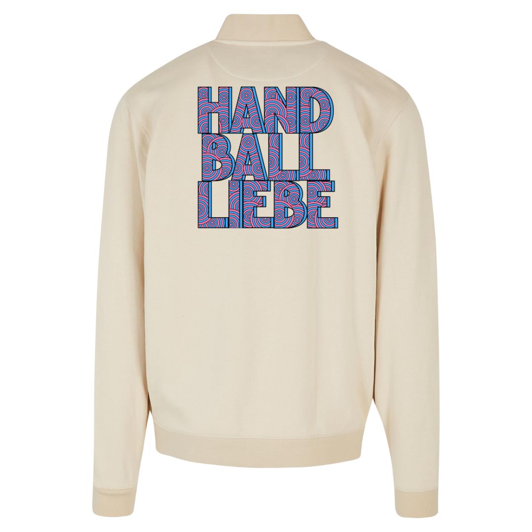 HANDBALLLIEBE 🤡 Freak out Handball 🤾‍♀️ Tonal College Jacke mit Model back