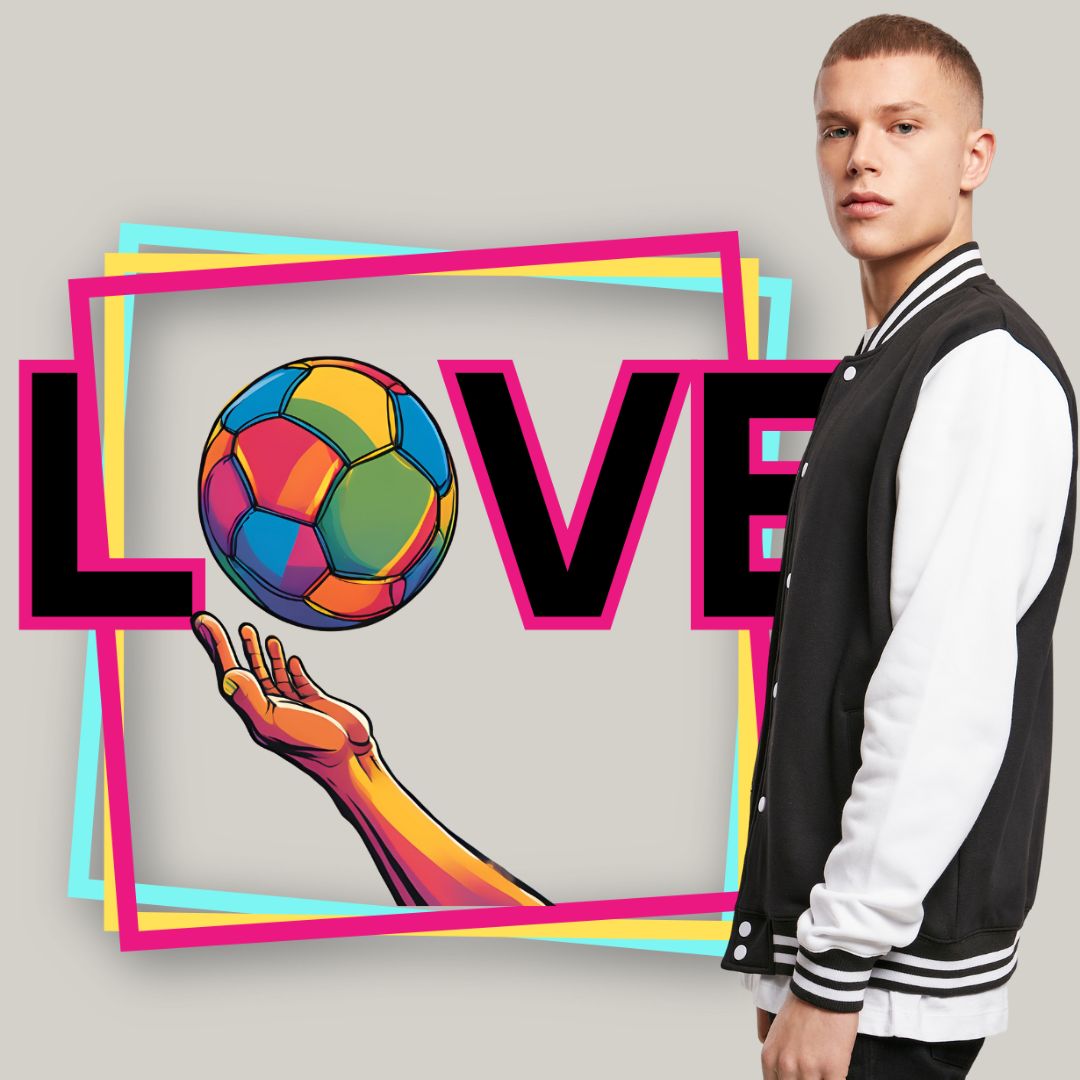 HANDBALLLIEBE ❤️ One Love 🤾‍♀️  College Jacke mit model