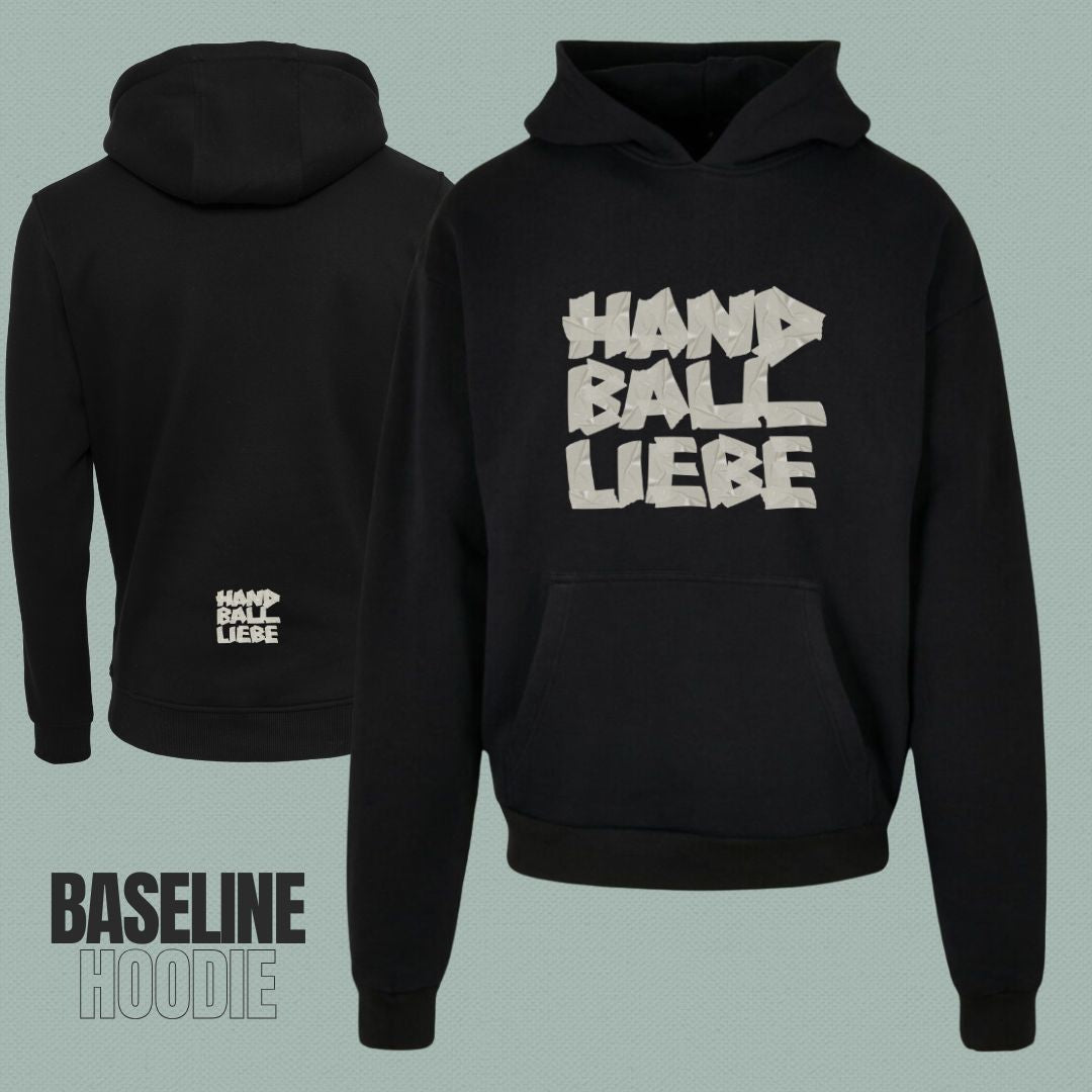 HANDBALLLIEBE 🤾‍♂️ Tape Style 🤾‍♀️ Baseline Hoodie beide Seiten