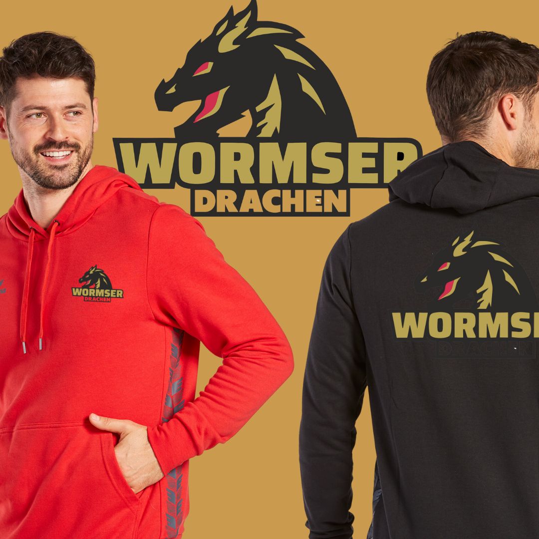 HSG Worms 🐉  ERIMA Essential Team Kapuzensweat mit Models