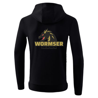 HSG Worms 🐉  ERIMA Essential Team Kapuzensweat mit schwarz back