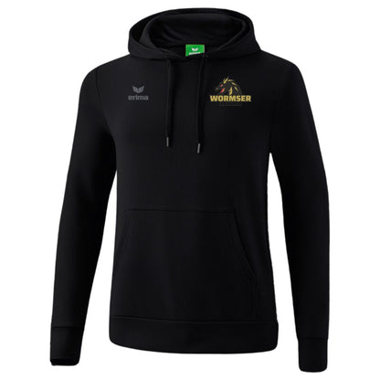 HSG Worms 🐉  ERIMA Essential Team Kapuzensweat mit schwarz front