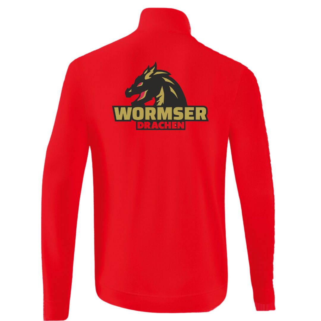 HSG Worms 🐉  ERIMA Essential Team Tracktop Jacke rot back