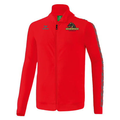 HSG Worms 🐉  ERIMA Essential Team Tracktop Jacke rot front