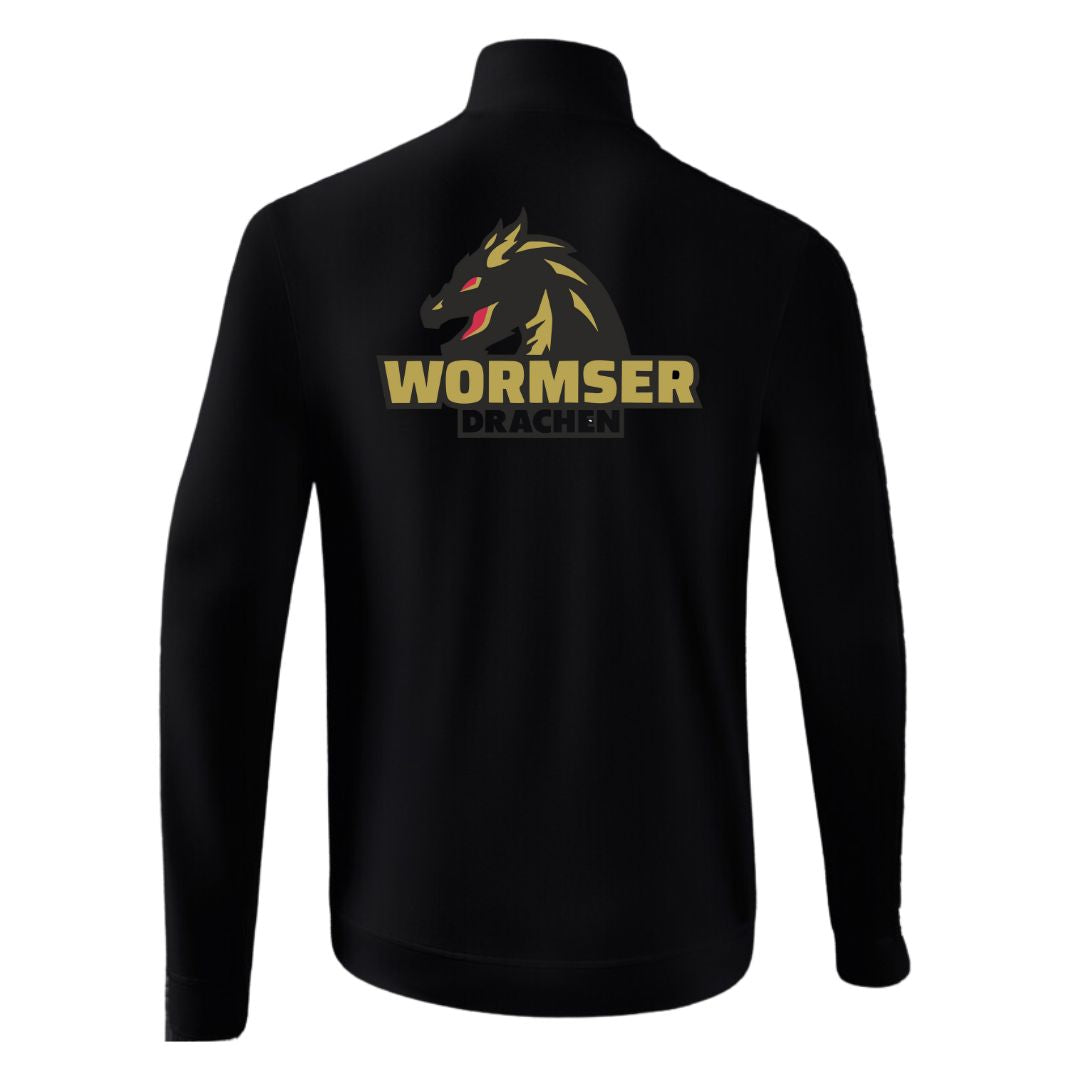 HSG Worms 🐉  ERIMA Essential Team Tracktop Jacke schwarz back