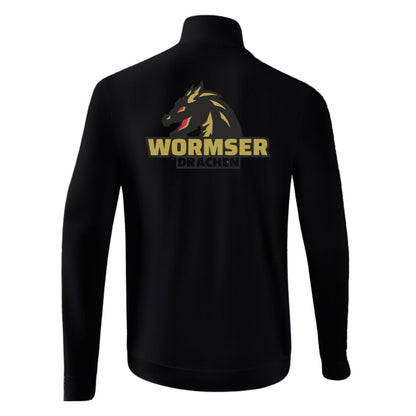 HSG Worms 🐉  ERIMA Essential Team Tracktop Jacke schwarz back