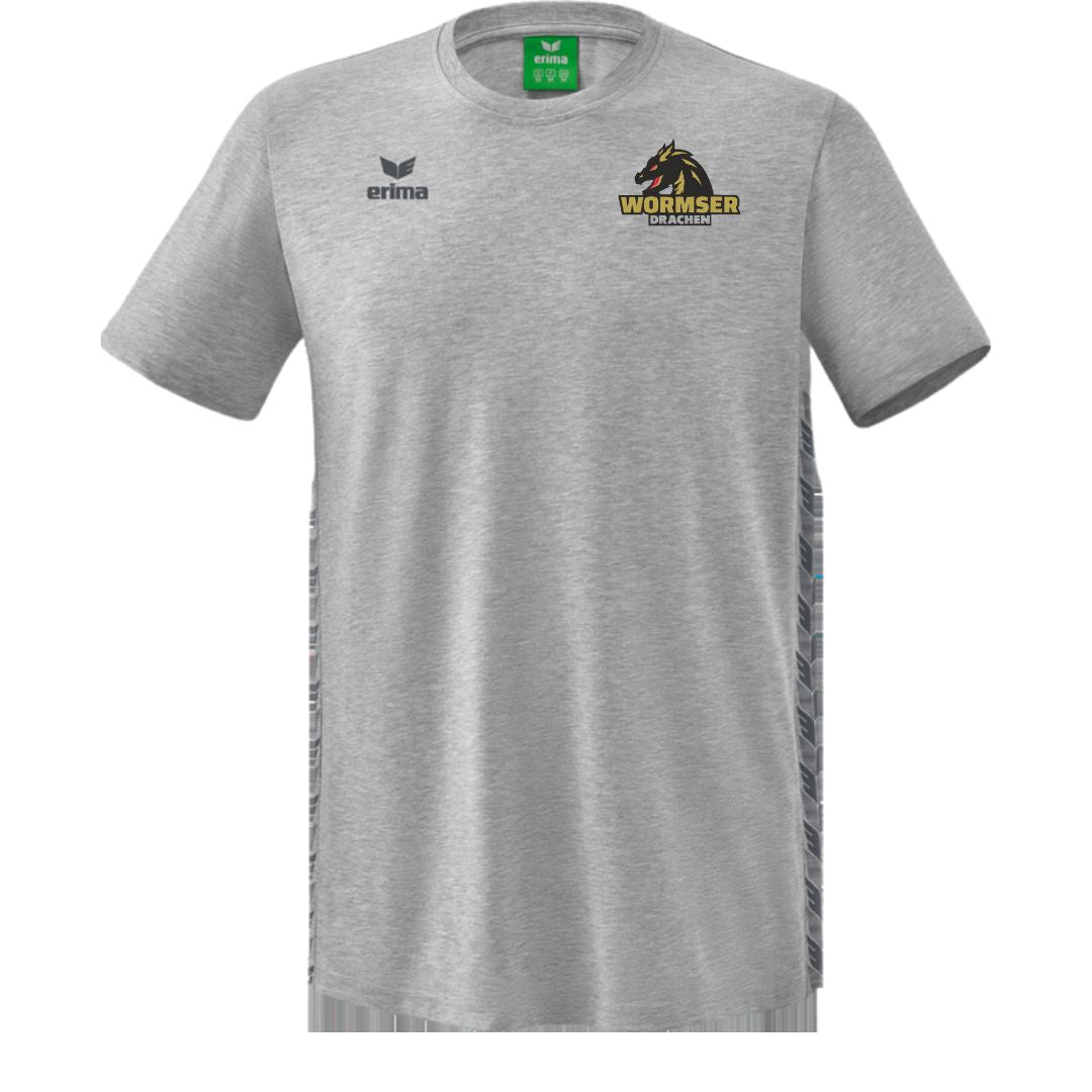 HSG Worms 🐉  ERIMA Kids Essential Team T-Shirt grau front