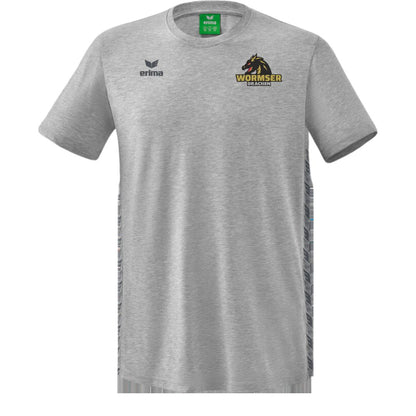HSG Worms 🐉  ERIMA Kids Essential Team T-Shirt grau front