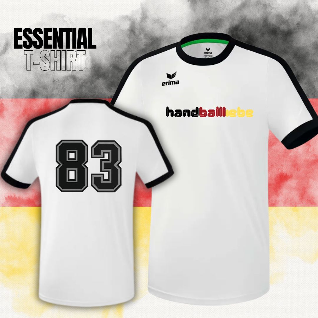 Team Deutschland 🇩🇪  ERIMA Basic Team T-Shirt (mit eigener Trikotnummer)