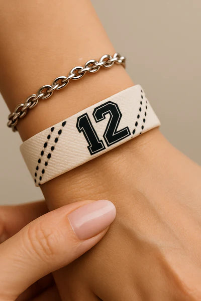 Handball Armband mit Trikotnummer 🤾‍♂️🤾‍♀️ GAMECODE in Schnürsenkel Optik