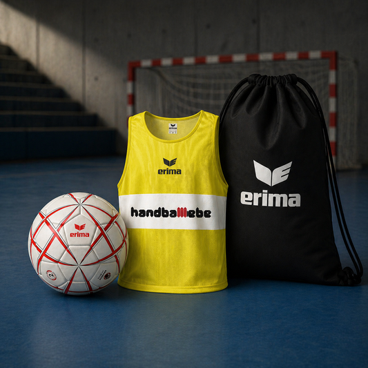 ERIMA Handball Trainings-Bundle (10x Leibchen, 10x Bälle harzfrei, 1x Ballsack)