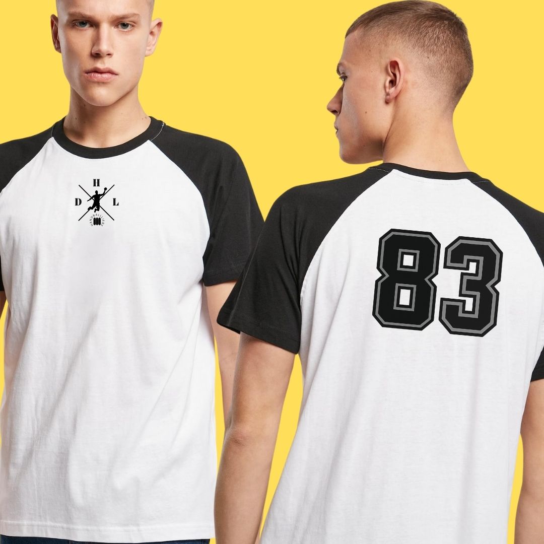 Pierre Busch 🤾‍♂️#83 🤾‍♀️ Raglan Contrast Tee (Unisex)